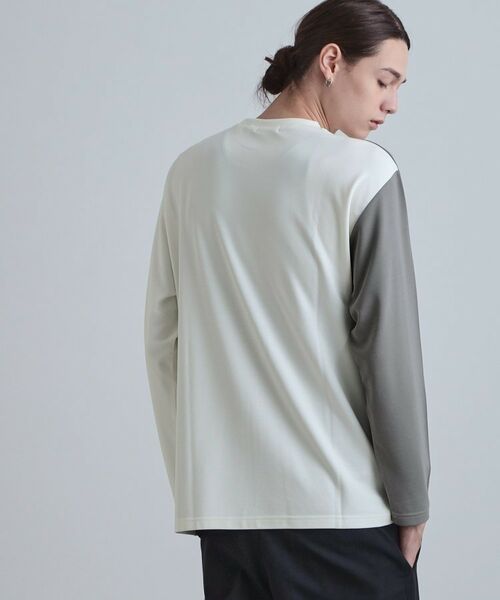 tk.TAKEO KIKUCHI / ティーケー タケオキクチ カットソー | スクエア切り替えカットソー | 詳細1