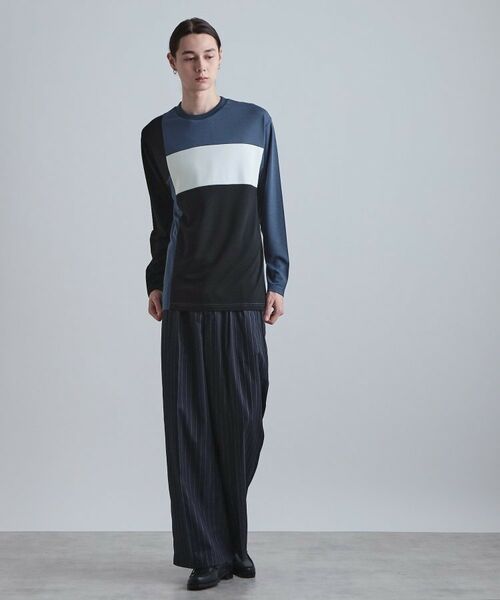 tk.TAKEO KIKUCHI / ティーケー タケオキクチ カットソー | スクエア切り替えカットソー | 詳細10