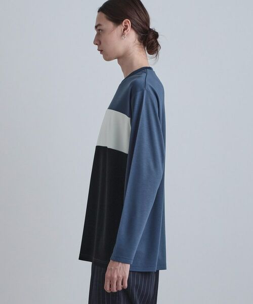 tk.TAKEO KIKUCHI / ティーケー タケオキクチ カットソー | スクエア切り替えカットソー | 詳細14