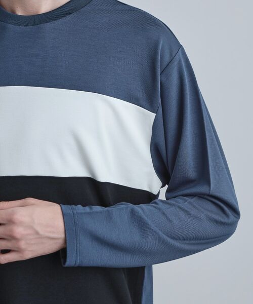 tk.TAKEO KIKUCHI / ティーケー タケオキクチ カットソー | スクエア切り替えカットソー | 詳細17