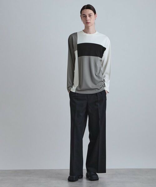 tk.TAKEO KIKUCHI / ティーケー タケオキクチ カットソー | スクエア切り替えカットソー | 詳細2