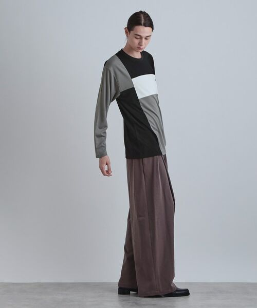 tk.TAKEO KIKUCHI / ティーケー タケオキクチ カットソー | スクエア切り替えカットソー | 詳細7