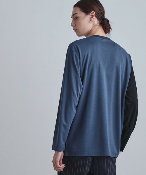 tk.TAKEO KIKUCHI / ティーケー タケオキクチ カットソー | スクエア切り替えカットソー | 詳細9