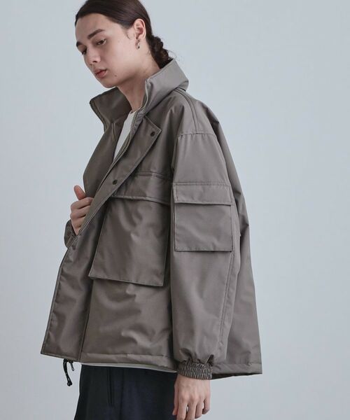 tk.TAKEO KIKUCHI / ティーケー タケオキクチ レザーブルゾン・ジャケット | リバーシブルブルゾン（ライトグレー(011)）