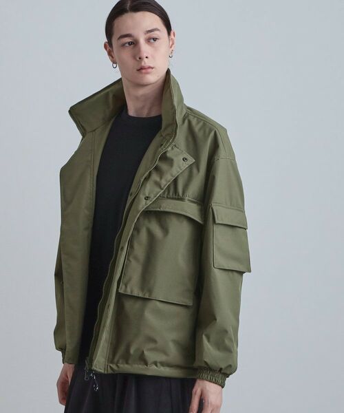 tk.TAKEO KIKUCHI / ティーケー タケオキクチ レザーブルゾン・ジャケット | リバーシブルブルゾン（カーキ(027)）