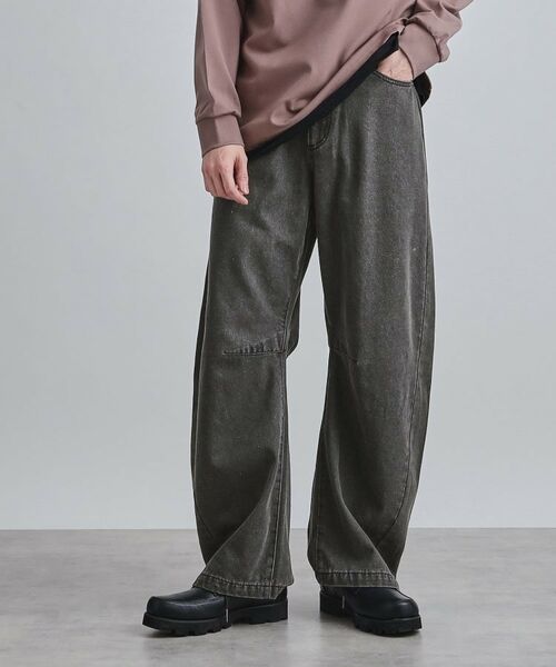 tk.TAKEO KIKUCHI / ティーケー タケオキクチ デニムパンツ | カーブステッチデニム(グレー(012))