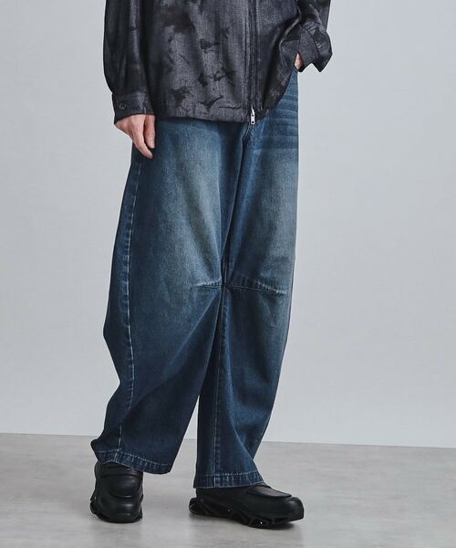 tk.TAKEO KIKUCHI / ティーケー タケオキクチ デニムパンツ | カーブステッチデニム(ブルー(093))