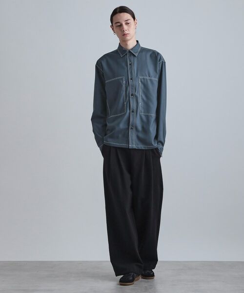 tk.TAKEO KIKUCHI / ティーケー タケオキクチ シャツ・ブラウス | 配色ステッチシャツ | 詳細10