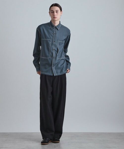 tk.TAKEO KIKUCHI / ティーケー タケオキクチ シャツ・ブラウス | 配色ステッチシャツ | 詳細11