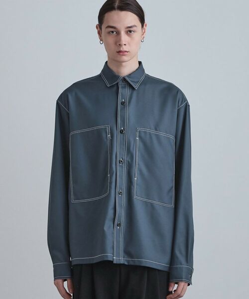 tk.TAKEO KIKUCHI / ティーケー タケオキクチ シャツ・ブラウス | 配色ステッチシャツ | 詳細13