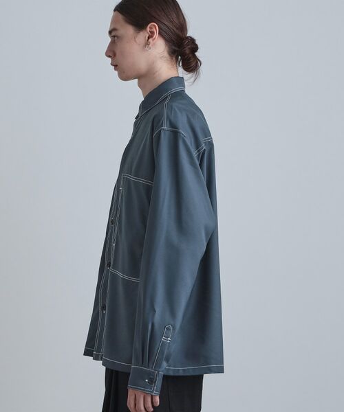 tk.TAKEO KIKUCHI / ティーケー タケオキクチ シャツ・ブラウス | 配色ステッチシャツ | 詳細14