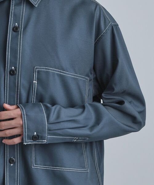 tk.TAKEO KIKUCHI / ティーケー タケオキクチ シャツ・ブラウス | 配色ステッチシャツ | 詳細17