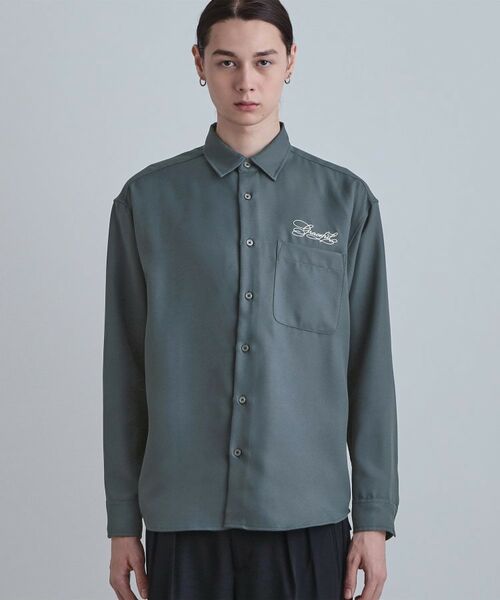 tk.TAKEO KIKUCHI / ティーケー タケオキクチ シャツ・ブラウス | バックデイジー刺繍シャツ | 詳細13