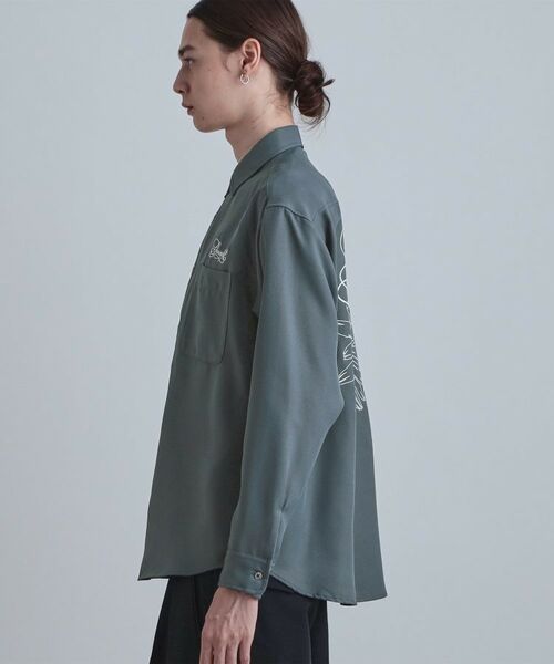 tk.TAKEO KIKUCHI / ティーケー タケオキクチ シャツ・ブラウス | バックデイジー刺繍シャツ | 詳細14