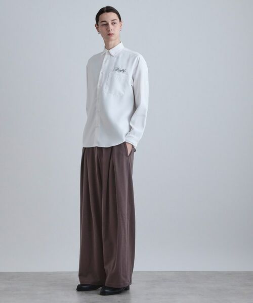 tk.TAKEO KIKUCHI / ティーケー タケオキクチ シャツ・ブラウス | バックデイジー刺繍シャツ | 詳細2