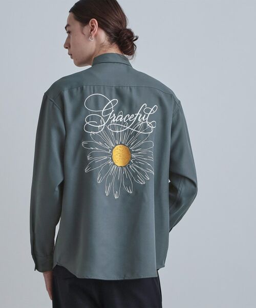 tk.TAKEO KIKUCHI / ティーケー タケオキクチ シャツ・ブラウス | バックデイジー刺繍シャツ | 詳細9