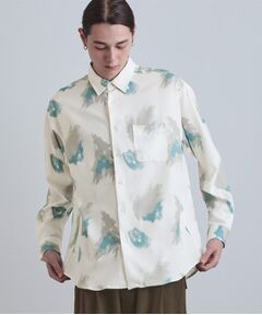 tk.TAKEO KIKUCHI / ティーケー タケオキクチ シャツ・ブラウス | スモークブラープリントシャツ