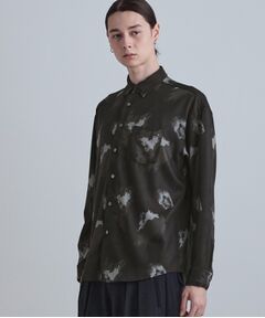 tk.TAKEO KIKUCHI / ティーケー タケオキクチ シャツ・ブラウス | スモークブラープリントシャツ