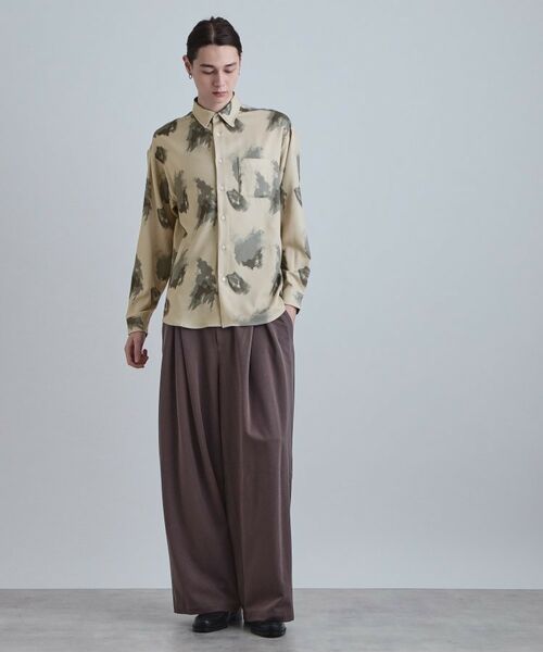 tk.TAKEO KIKUCHI / ティーケー タケオキクチ シャツ・ブラウス | スモークブラープリントシャツ | 詳細10