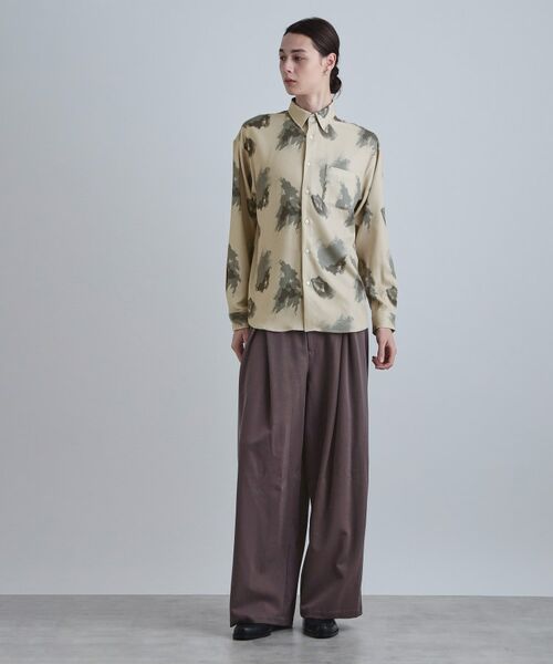 tk.TAKEO KIKUCHI / ティーケー タケオキクチ シャツ・ブラウス | スモークブラープリントシャツ | 詳細11