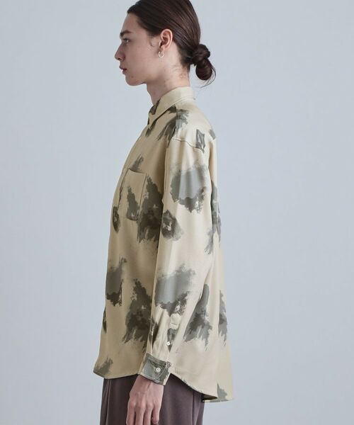 tk.TAKEO KIKUCHI / ティーケー タケオキクチ シャツ・ブラウス | スモークブラープリントシャツ | 詳細14