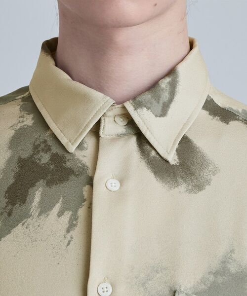 tk.TAKEO KIKUCHI / ティーケー タケオキクチ シャツ・ブラウス | スモークブラープリントシャツ | 詳細16