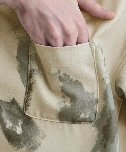 tk.TAKEO KIKUCHI / ティーケー タケオキクチ シャツ・ブラウス | スモークブラープリントシャツ | 詳細17