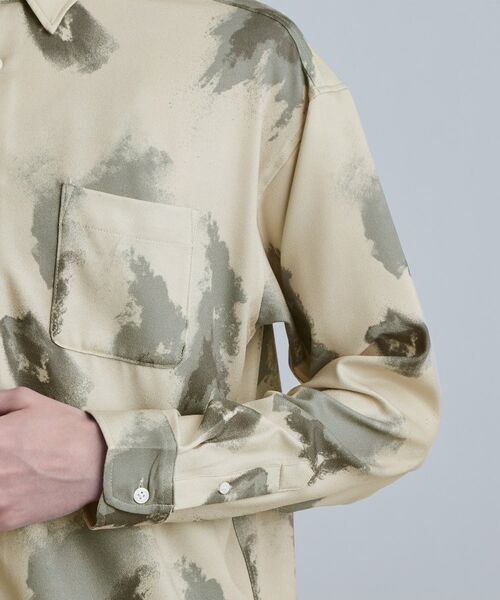 tk.TAKEO KIKUCHI / ティーケー タケオキクチ シャツ・ブラウス | スモークブラープリントシャツ | 詳細18