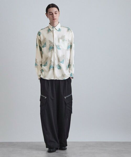 tk.TAKEO KIKUCHI / ティーケー タケオキクチ シャツ・ブラウス | スモークブラープリントシャツ | 詳細2