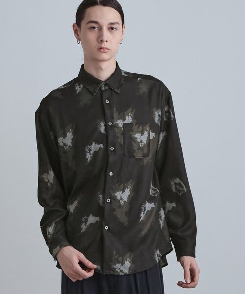 tk.TAKEO KIKUCHI / ティーケー タケオキクチ シャツ・ブラウス | スモークブラープリントシャツ | 詳細5