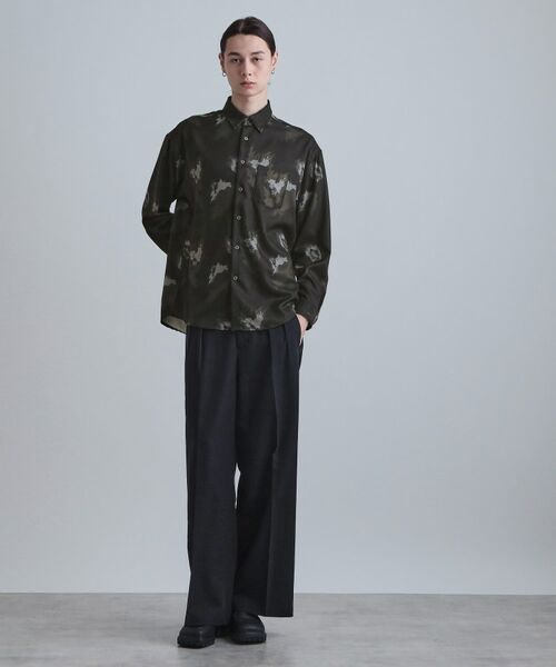 tk.TAKEO KIKUCHI / ティーケー タケオキクチ シャツ・ブラウス | スモークブラープリントシャツ | 詳細7