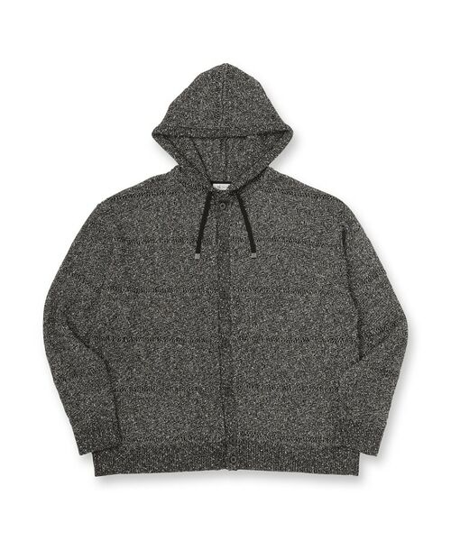 tk.TAKEO KIKUCHI / ティーケー タケオキクチ ニット・セーター | パターンドメッシュニットパーカー | 詳細1