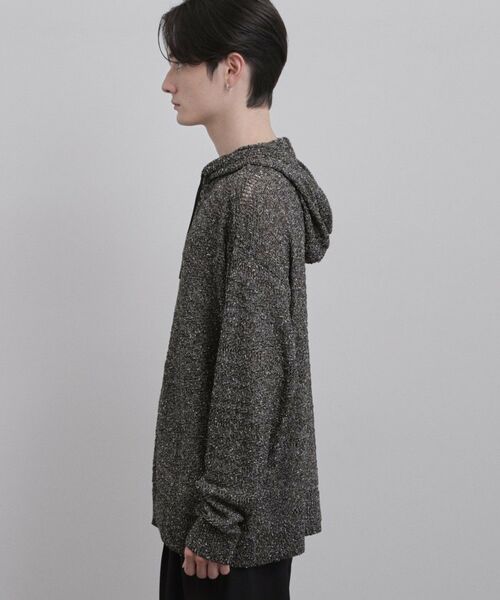 tk.TAKEO KIKUCHI / ティーケー タケオキクチ ニット・セーター | パターンドメッシュニットパーカー | 詳細11