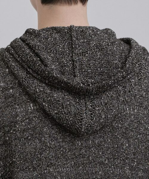 tk.TAKEO KIKUCHI / ティーケー タケオキクチ ニット・セーター | パターンドメッシュニットパーカー | 詳細20