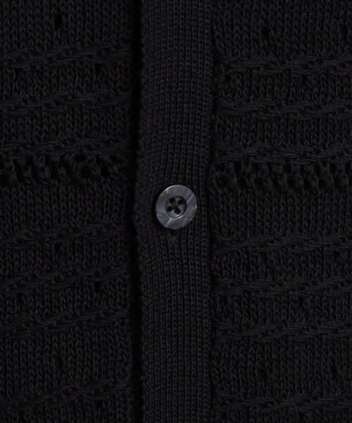 tk.TAKEO KIKUCHI / ティーケー タケオキクチ ニット・セーター | パターンドメッシュニットパーカー | 詳細5