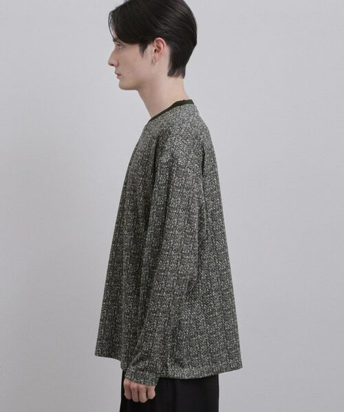 tk.TAKEO KIKUCHI / ティーケー タケオキクチ カットソー | スプリングツイードライクプリントカットソー | 詳細11