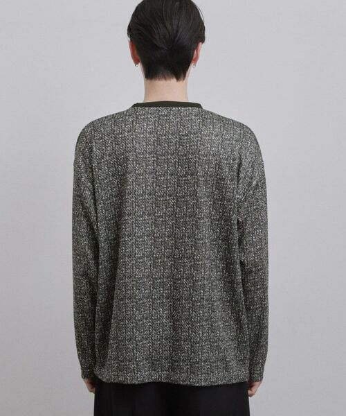 tk.TAKEO KIKUCHI / ティーケー タケオキクチ カットソー | スプリングツイードライクプリントカットソー | 詳細12