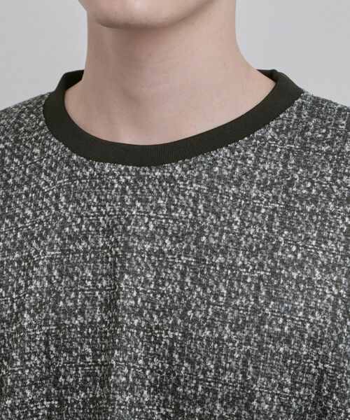 tk.TAKEO KIKUCHI / ティーケー タケオキクチ カットソー | スプリングツイードライクプリントカットソー | 詳細13