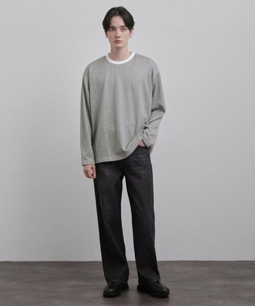 tk.TAKEO KIKUCHI / ティーケー タケオキクチ カットソー | スプリングツイードライクプリントカットソー | 詳細3