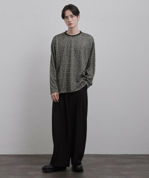 tk.TAKEO KIKUCHI / ティーケー タケオキクチ カットソー | スプリングツイードライクプリントカットソー | 詳細7