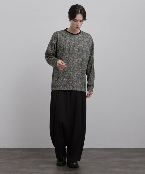 tk.TAKEO KIKUCHI / ティーケー タケオキクチ カットソー | スプリングツイードライクプリントカットソー | 詳細8