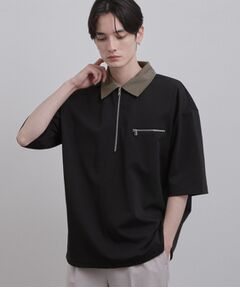 tk.TAKEO KIKUCHI / ティーケー タケオキクチ カットソー | 配色ハーフジップカットソー