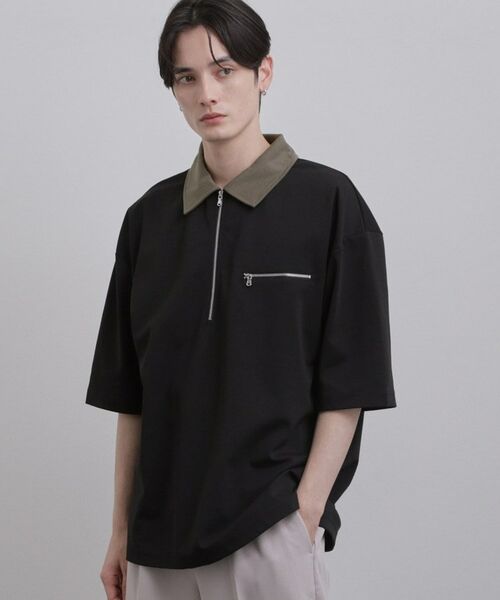 tk.TAKEO KIKUCHI / ティーケー タケオキクチ カットソー | 配色ハーフジップカットソー | 詳細10