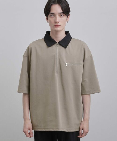 tk.TAKEO KIKUCHI / ティーケー タケオキクチ カットソー | 配色ハーフジップカットソー | 詳細14