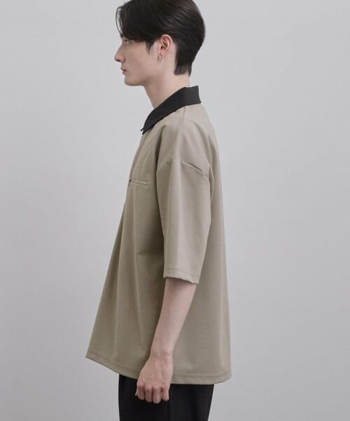 tk.TAKEO KIKUCHI / ティーケー タケオキクチ カットソー | 配色ハーフジップカットソー | 詳細15