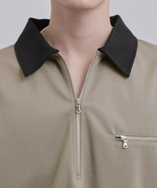 tk.TAKEO KIKUCHI / ティーケー タケオキクチ カットソー | 配色ハーフジップカットソー | 詳細21