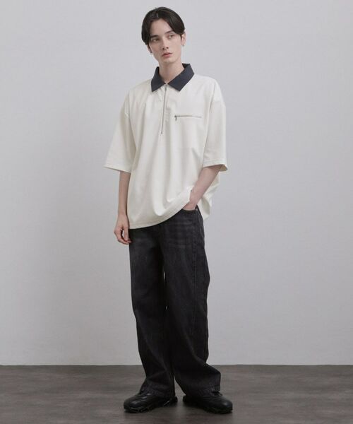 tk.TAKEO KIKUCHI / ティーケー タケオキクチ カットソー | 配色ハーフジップカットソー | 詳細3