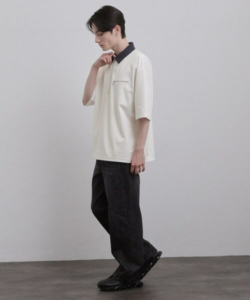 tk.TAKEO KIKUCHI / ティーケー タケオキクチ カットソー | 配色ハーフジップカットソー | 詳細4