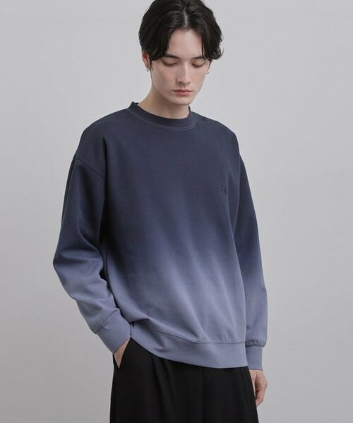 tk.TAKEO KIKUCHI / ティーケー タケオキクチ スウェット | グラデーションスウェット（ブルー(091)）