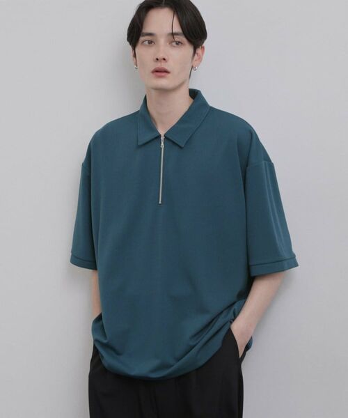 tk.TAKEO KIKUCHI / ティーケー タケオキクチ カットソー | ジョーゼットハーフジップポロカットソー | 詳細10